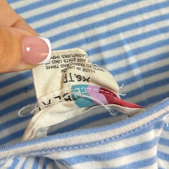 FREE PEOPLE Yvette Striped Romper in Chambray Size X-Small - Picture 4 of 7